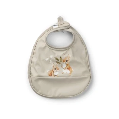 Image de Elodie Details Bavoir Bébé Imperméable Souple Récupérateur Design Scandinave Bunny Darling