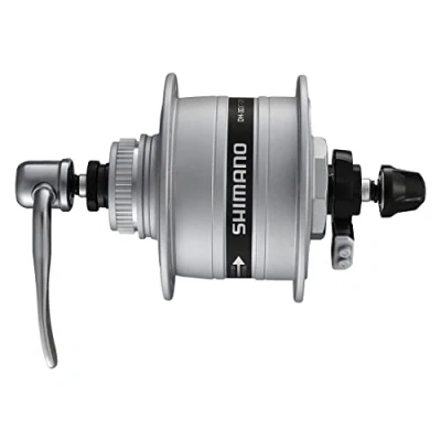 Image de SHIMANO Dynamo moyeu DH 3D37 Unisexe pour Adulte, Argent, unité