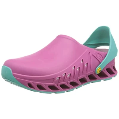 Image de Scholl Evoflex Clog Unisex Clogs Ciabatte infermiera Zoccoli Sanitari Calzature Ospedaliere Fucsia