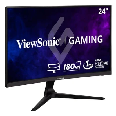 Image de Viewsonic VX2418C moniteur incurvé Full HD, SuperClear® VA, , FreeSync, 1ms, 165Hz, 2 HDMI, DisplayPort,hau parleurs