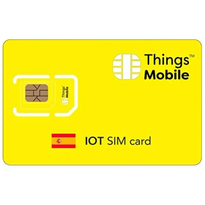 Image de Carte SIM IOT Espagne Things Mobile Couverture Mondiale, réseau Multi opérateur GSM/2G/3G/4G LTE, sans coûts Fixes, échéance avec des tarifs compétitifs. 10 de crédit Inclus