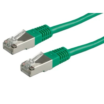 Image de Value 21.99.1333 Cordon LAN Cat 6 Cable reseau S FTP Ethernet avec connecteur RJ45 vert 1 m