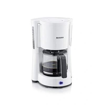 Image de SEVERIN Cafetière filtre &quot;Type&quot;, 1 000W, 1,4L, Jusqu&#039;à 10 tasses, Porte amovible avec système anti goutte, Blanc, KA 4816