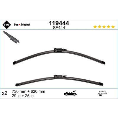 Image de Balai d&#039;essuie glace Swf Visioflex 119444 avant Sans Cadre FORD: C Max 2, Max, Grand