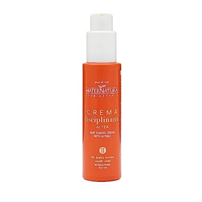 Image de Maternatura, Crème Discipline pour Cheveux à la Guimauve, Protection Anti Humidité des Disciplinés, Brillants et Nourris, Routine Beauté Bio Frisés, Made in Italy 100 ml
