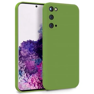 Image de MyGadget Coque pour Samsung Galaxy S20 Case Silicone Souple &amp; Soft Doublure Microfibre Cover TPU Protection Extra Fine Légère Vert