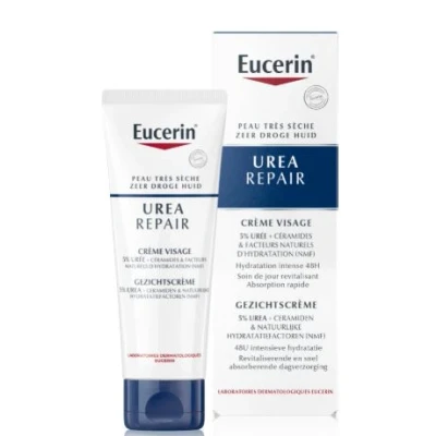 Image de Eucerin Urearepair Crème Visage 5% d&#039;Urée 50ml