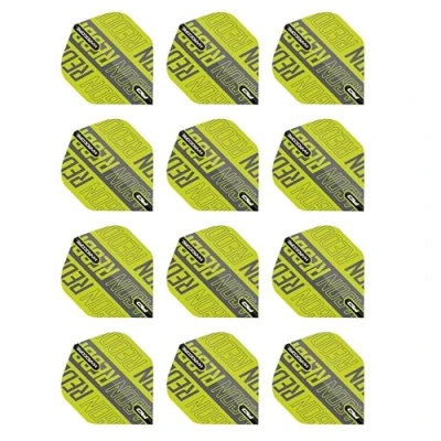 Image de RED DRAGON Hardcore XT Green and Black Dart Flights 4 Sets par Pack (12 Vols de fléchettes au Total)
