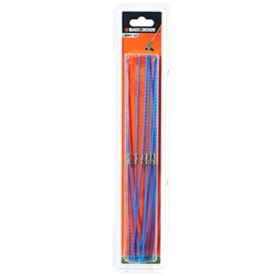 Image de BLACK+DECKER Lignes de Rechange Pour Coupe Bordures, Taille Bordures Usage Intensif, 10 x 3 mm Lignes, A6487 XJ Noir