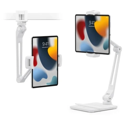 Image de Twelve South Hover Bar Duo Mount Desk/Clamp Foldable Stand White 12 2144