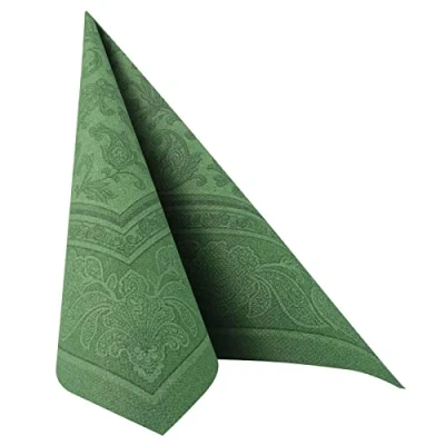 Image de PAPSTAR ROYAL Collection Lot de 50 serviettes pliées 40 x cm Vert foncé