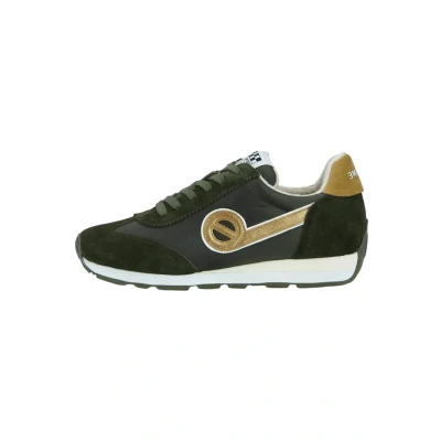 Image de No Name CITY RUN Jogger Baskets basses, Femme, Taille: 37, Vert Cuir et textile