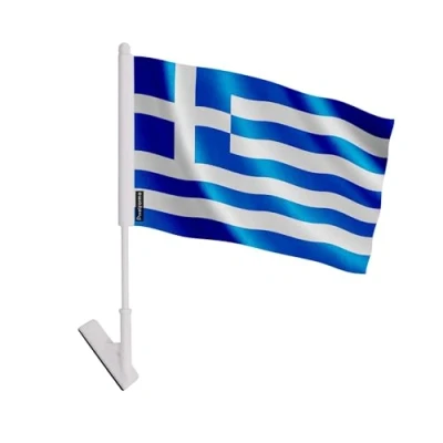 Image de Drapeau adhésif Grèce 14 x 21 cm 10 pièces Polyester Léger Recto/verso