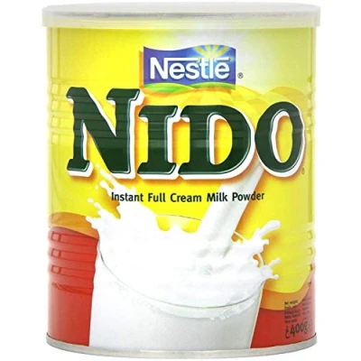 Image de Nestlé Nido Poudre de lait entier Crème instantanée pour café et thé, enrichie en vitamines minéraux, sans conservateurs ni colorants Boîte 400g