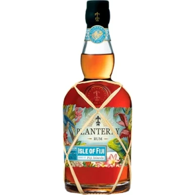 Image de PLANTERAY RUM (Ex Plantation) Isle of Fiji Rhum Vieux Ambré Origine : Îles Fidji Notes de Fruits exotiques &amp; Vanille 40% Alcool 70 cl