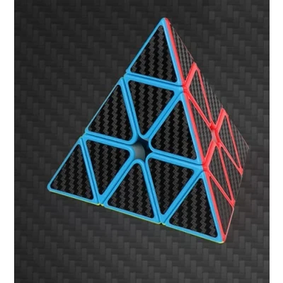 Image de Speed Cube magique en carbone avec autocollant fibre de Vitesse (3 x 3 carbone, Master Pyraminx, Pyjammides)
