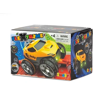 Image de Smoby FleXtreme Voiture de Course Jaune Effets Lumineux Carrosserie Clipsable et Interchangeable Piles Incluses 180907WEB