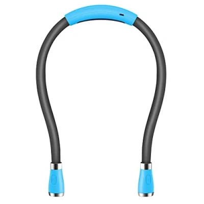 Image de SingHong Lampe de lecture LED rechargeable USB, mains libres, 4 ampoules LED, luminosité réglable, pour lire au lit ou en voiture (bleu) [Classe énergétique A]