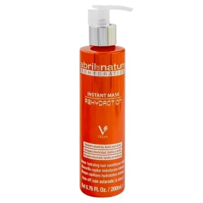 Image de abril et nature Masque pour Cheveux Rehydration Max Hydratation Secs Restaure la Flexibilité l’Aspect Sain Traitement Professionnel de Coiffure 200 ml