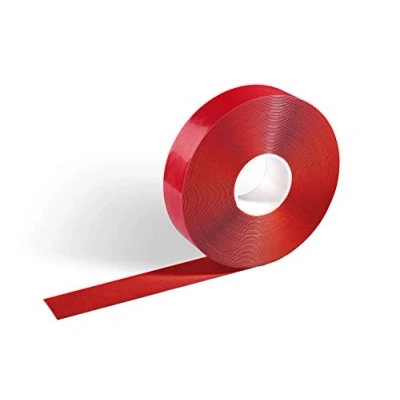 Image de Durable 102103 Ruban de Marquage Duraline, Adhésif Et Anti Dérapant, 50 mm x 0.5 30 M (L H L), Ral 3001 Rouge