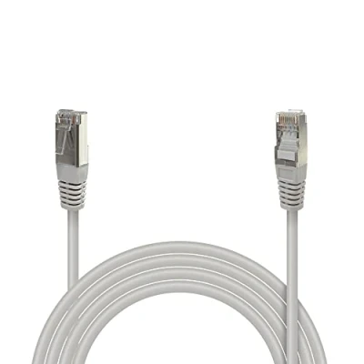 Image de Câble Ethernet Réseau RJ45 Cat 5e FTP blindé 100MHz Longueur 5m gris