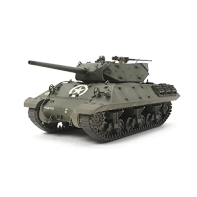 Image de TAMIYA 300035350 1:35 US Chasseur de Chars M10 (3) Mittl. Prod. Réplique fidèle à l&#039;original, kit Construction en Plastique, Bricolage, modélisme, Assemblage, Non laqué