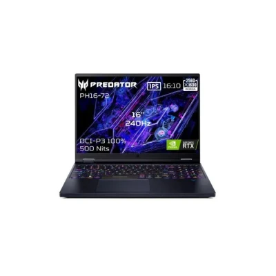 Image de Portable Acer Predator Helios 16 PH16 72 79YU Intel Core i7 14700HX 32GB DDRS5 1ToSSD NVIDIA GeForce RTX4070 16&#039;&#039; WQXGA IPS 240Hz (Mate) Win11H Neuf