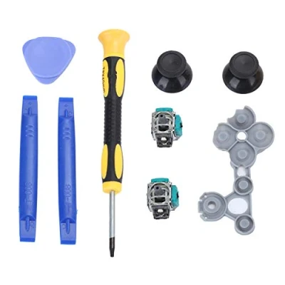 Image de Joysticks Analogiques 3D Kit de Capuchons Tournevis T8 pour Manettes Xbox One,Caoutchouc Conducteur, Capuchon Manettes, T8, Outil Réparation d&#039;ouverture Levier et d&#039;ouvert