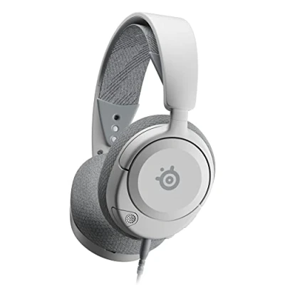 Image de SteelSeries Arctis Nova 1P Casque PS5 Gaming Son Spatial à 360 Coussinets d’Oreille en Mousse Mémoire de forme Microphone antibruit également pour PC, PS4, Switch, Xbox Blanc
