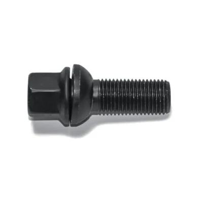 Image de Boulon de roue H&amp;R sphérique avec cône mobile R13 M14x1.50 Longueur 48mm Noir (p.e. compatible Audi S5)