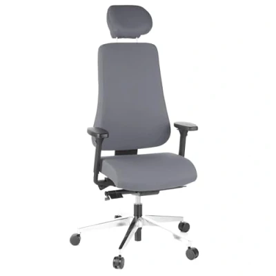 Image de Siège de bureau HJH OFFICE PRO TEC 400 Tissu anthracite Mécanisme Synchro Relax Réglable en hauteur