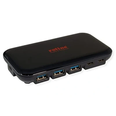 Image de ROLINE Hub USB 3.2 Gen 2, 7X (3X Type C + 4X A)