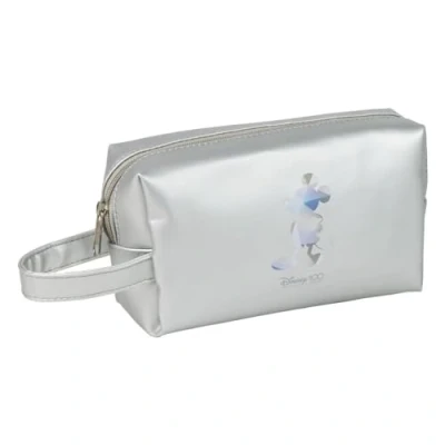 Image de Trousse de toilette Disney 100 Couleur argentée 21 x 11 7 cm Grande capacité rangement Multicomposition Fermeture éclair Produit original conçu en Espagne, multicolore,
