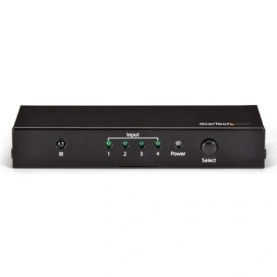 Image de StarTech.com Switch HDMI 2.0 4 Port 4K 60Hz Boîte de Commutation Vidéo Automatique Hub Multiport avec Fonctionnalité 1 Entrée Sorties (VS421HD20)
