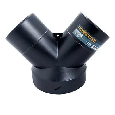 Image de POWERTEC, 70189 Raccord en Y Noir 6 x 4