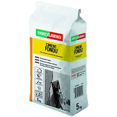 Image de Parexlanko Ciment Fondu Gris Maçonnerie et petits scellements Durcissement rapide Résistant aux conditions extrêmes Utilisable pur 5kg