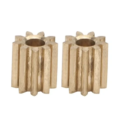 Image de Engrenage à Pignon Aramox, 2 Pièces de Remplacement en Laiton pour Moteur Module Duplo Intelli Lok 0.4 9 Dents