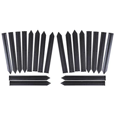 Image de Bordure de Jardin Flexible, pelouse Douce, en Plastique 4cm Haut (20m, Vert)