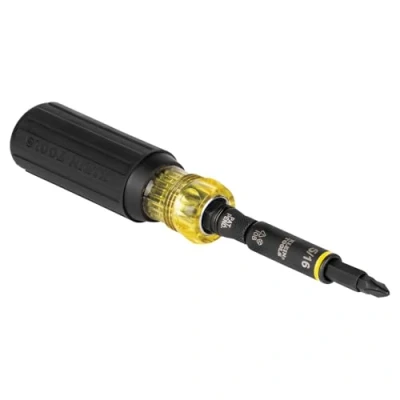Image de Klein Tools 32500HD Tournevis multi embouts/tourne écrous 11 en 1 avec embouts Phillips, fente, carré et Torx
