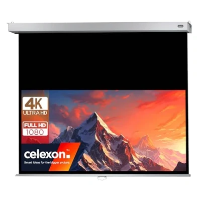 Image de Écran de projection manuel CELEXON PRO PLUS 160 x 100 cm Gain 1,2 Slow Return