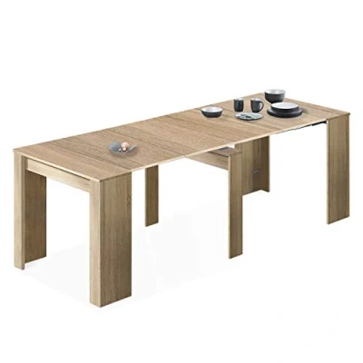 Image de Loungitude Table à manger extensible L51/237 cm Chêne clair