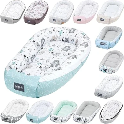 Image de Bellochi Reducteur de Lit Bebe, Cale Bebe pour Lit, Cocon 100% Coton, 0 12 Mois Nid Baby Nest 90 x 60 cm Animaland