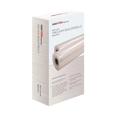 Image de SousVideTools [SVT 07002] Lot de 2 Rouleaux d’Emballage sous Vide (28 cm x 6 m)