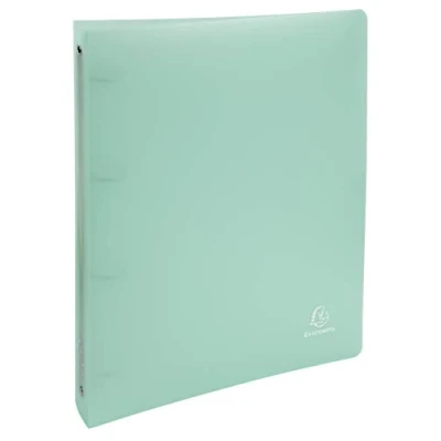 Image de Exacompta Réf. 51973E Paquet de 5 classeurs Chromaline 4 anneaux ronds diamètre 30 mm Dos 40 Dimensions 32 x 26,8 cm Format à classer A4 Maxi Vert pastel
