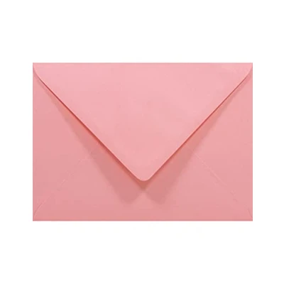 Image de Netuno 50 enveloppes roses B6 125x175 mm Rainbow 80g enveloppe rose rabat pointu colorées décoratives pour invitations mariage Noël cartes de voeux anniversaire fêtes lettres