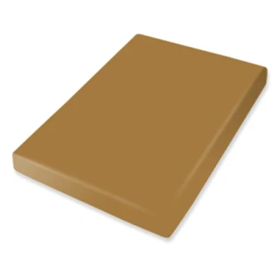 Image de Bassetti Drap Housse uni 189 Ottone Coton/élasthanne Dimensions : 180 x 200 cm, 220 cm 9260021