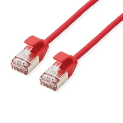 Image de ROLINE Câble Patch U/FTP DataCenter Cat.6A (Class EA), LSOH, Slim, Rouge, 0,3 m