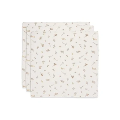 Image de Jollein Riverside Lot de 3 Serviettes en Mousseline pour bébé 70 x cm 100% Coton Lingettes Certifiées Oeko Tex