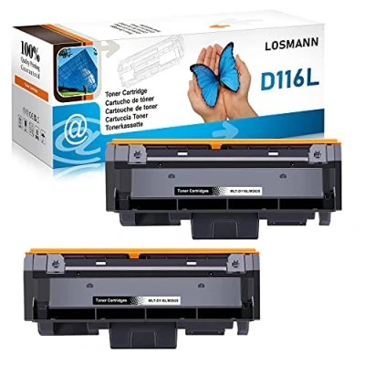 Image de Toner LOSMANN 2x noir compatible pour Samsung MLT D116L SL Xpress M2835DW M2870FD M2870FW M2871FW M2875DW M2875FD M2875FW M2875ND M2876 M2885FW M2620D M2620ND M2625D M2625F M2625FN M2625N M2626