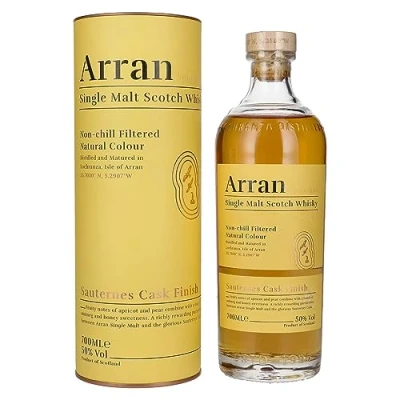 Image de Arran Single Malt SAUTERNES CASK FINISH 50% Vol. 0,7l in Giftbox